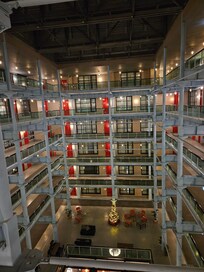 From lifts to shared front door of flat