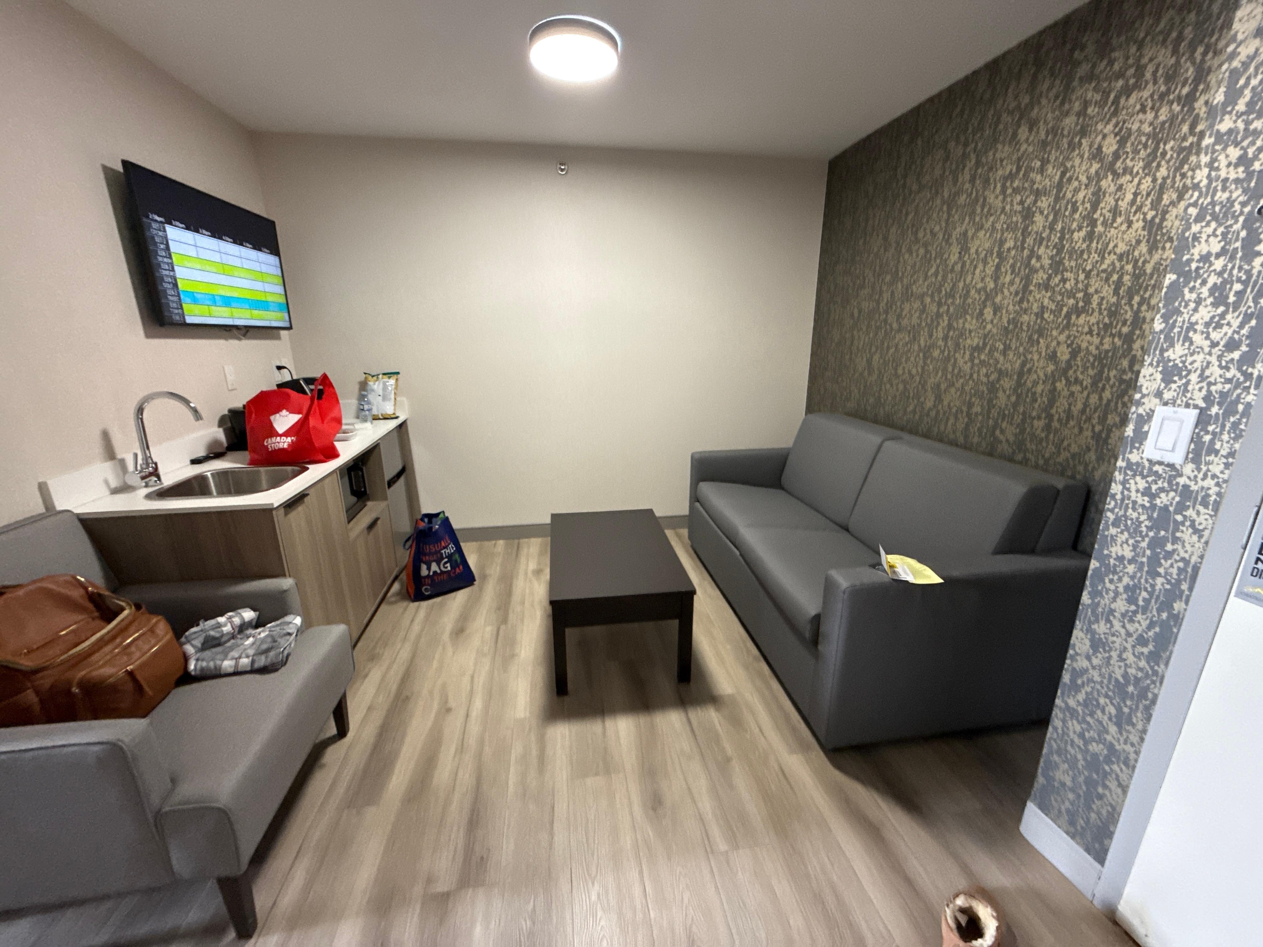 Separate kitchenette area