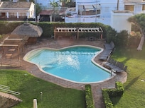 Blick auf den Pool