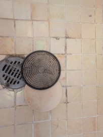 bath drain at check in