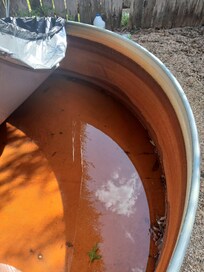 Rusted swimming area