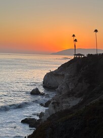 Sunset view from the property