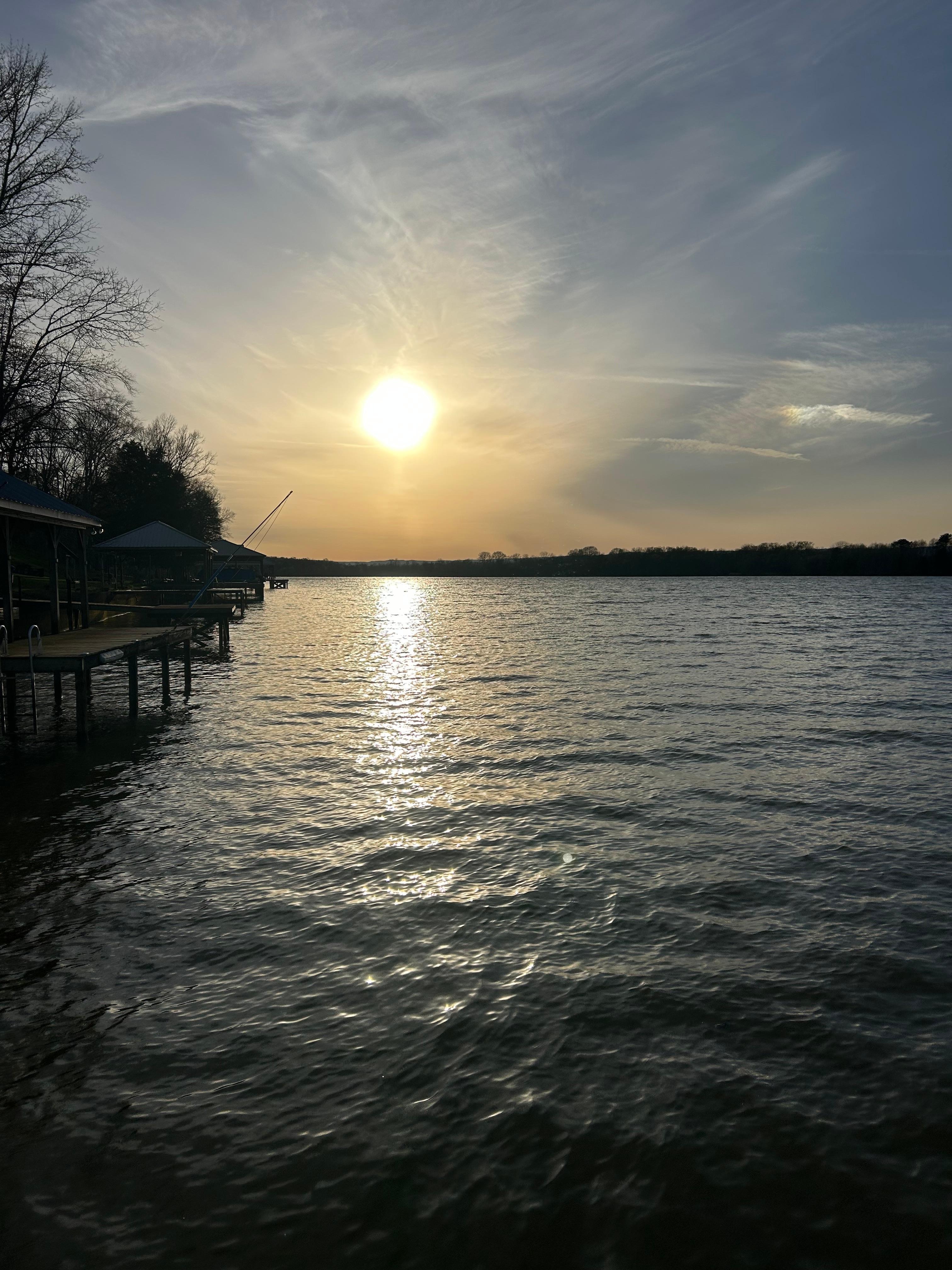 Sunset from dock