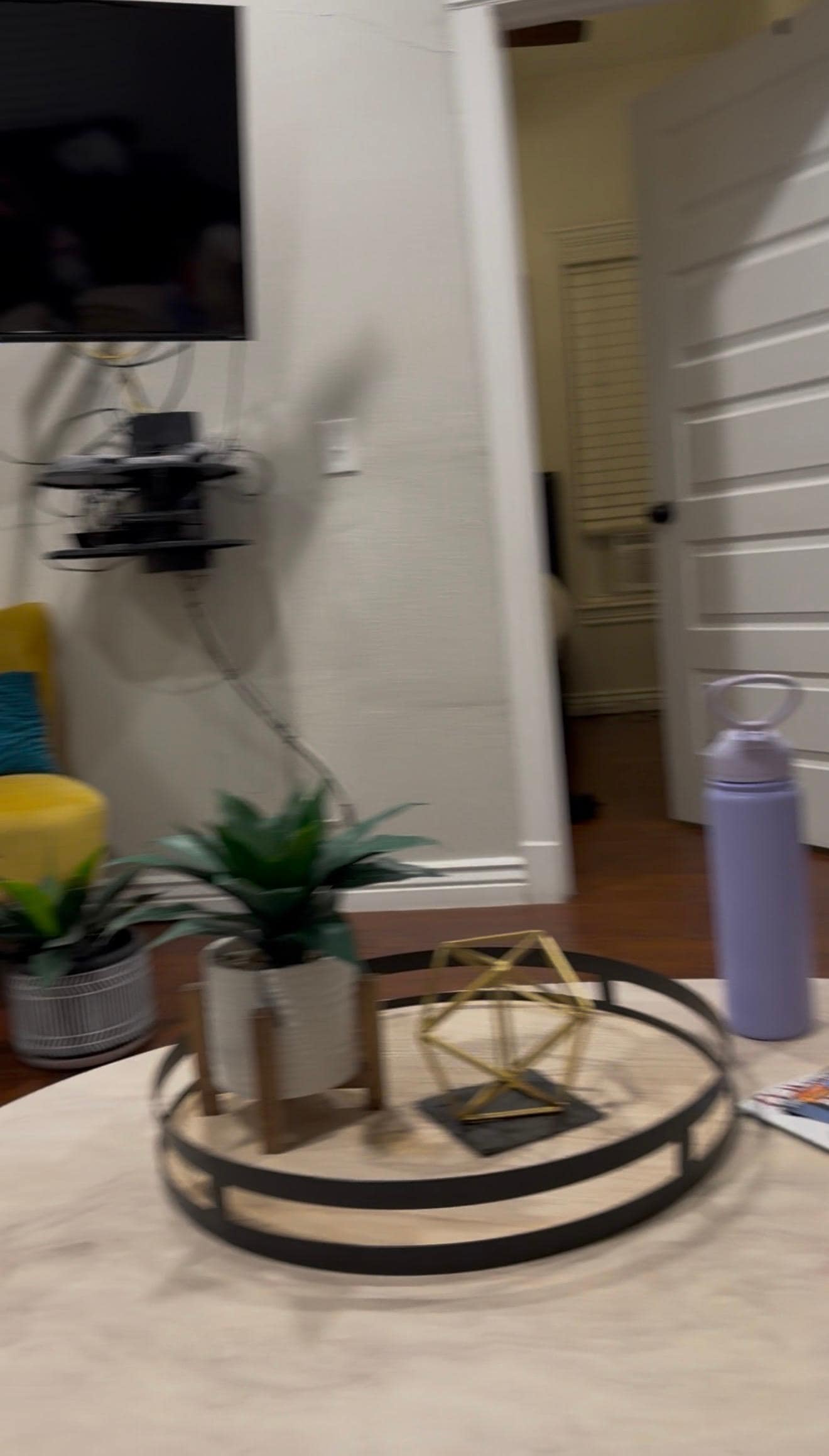 Living room looking into the bedroom