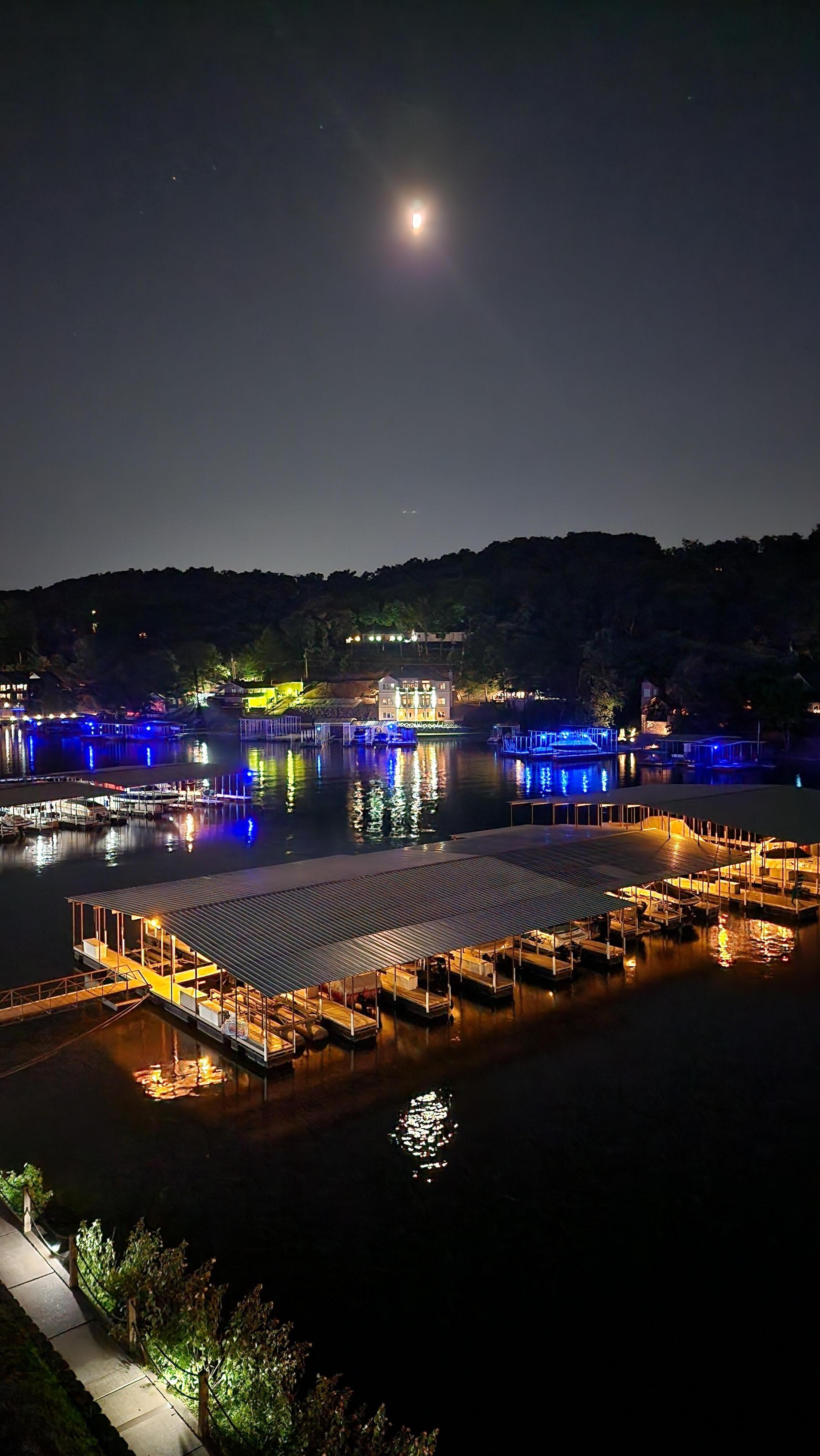 Night view from the balcony 