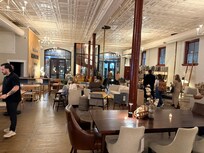 Store located on first floor with restaurant.