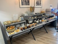 Breakfast bar , beautifully set out .