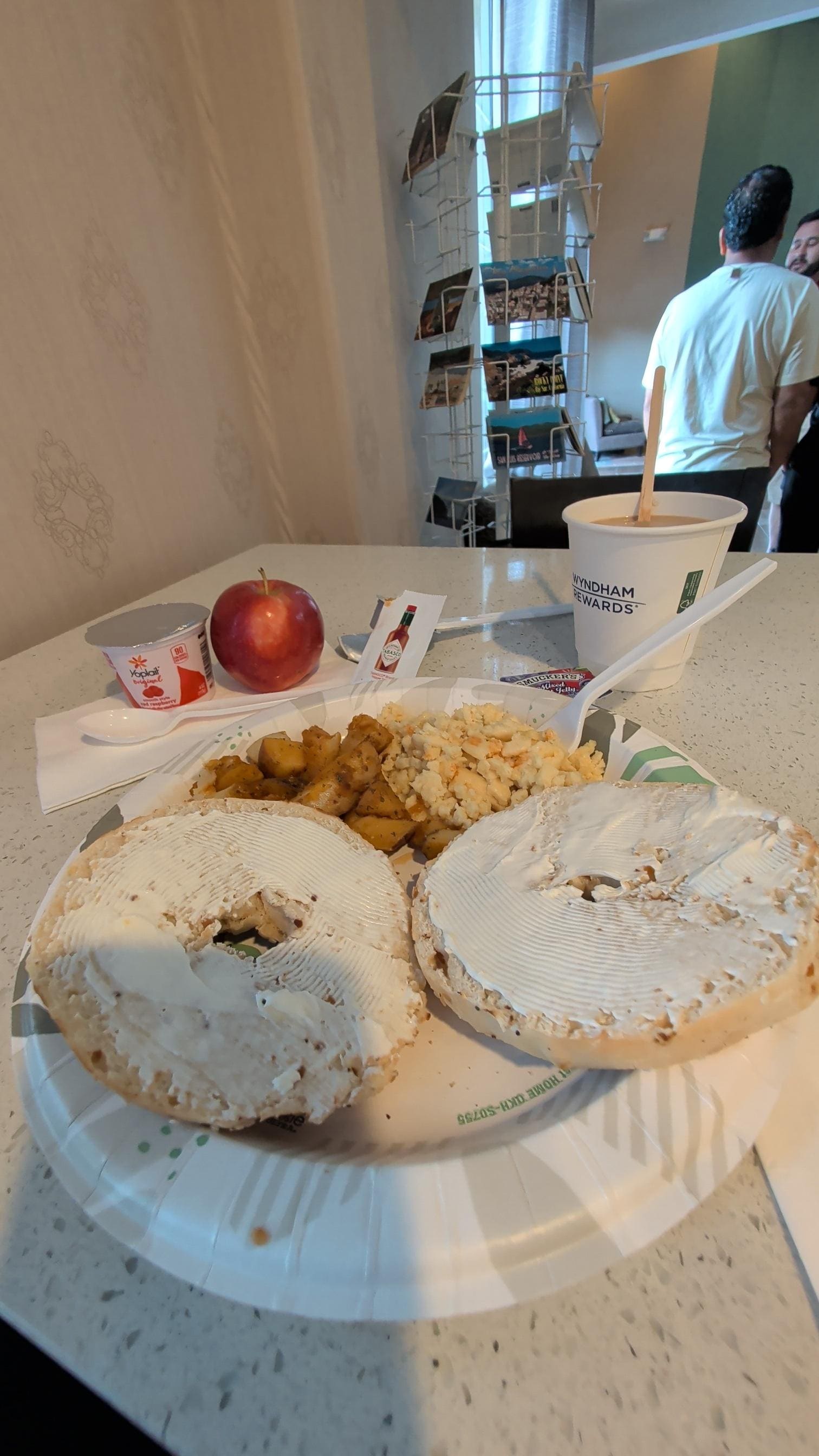 Breakfast on a Sunday morning.