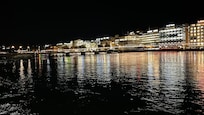 Lake Geneva at night