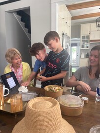 The house was a wonderful family gathering spot for some of family attending wedding.