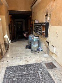 Garbage in the entranceway