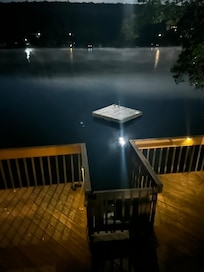 Lake from the deck at night