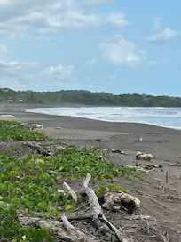 Beach right out the sliding door from living room