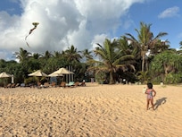 At the local beach -
