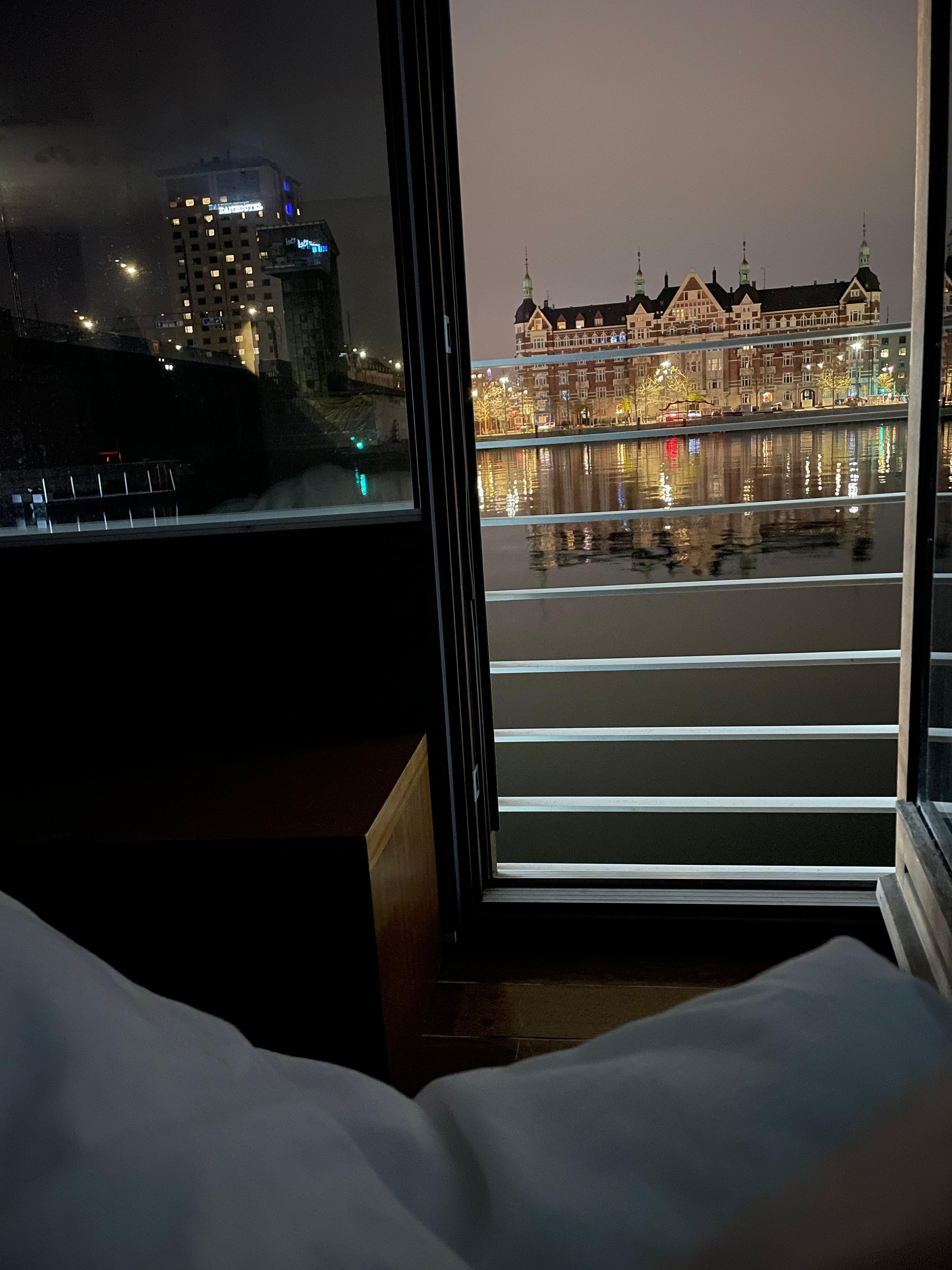 Night view from the bed