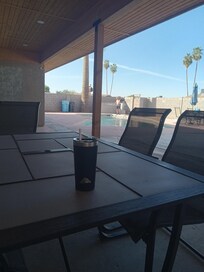 Covered patio.