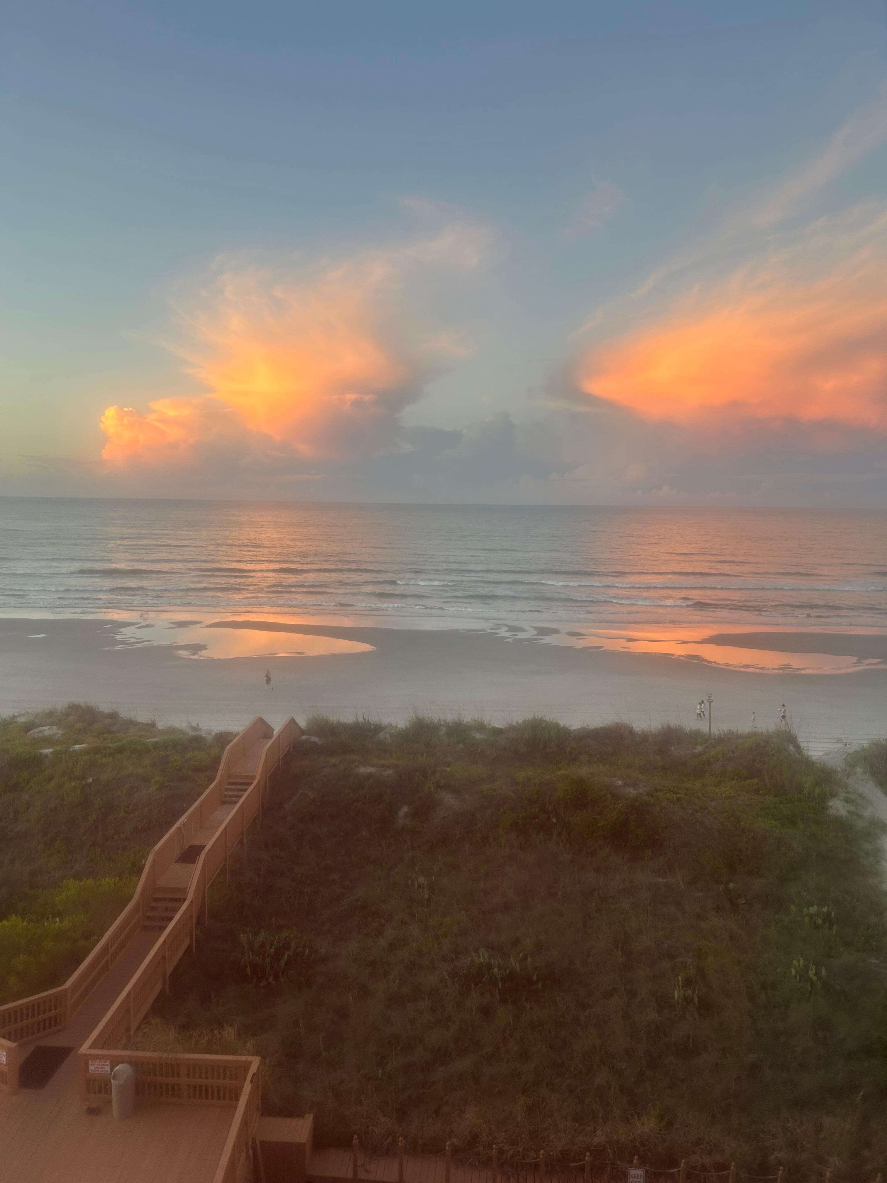This was our view at 6 AM. Gorgeous.