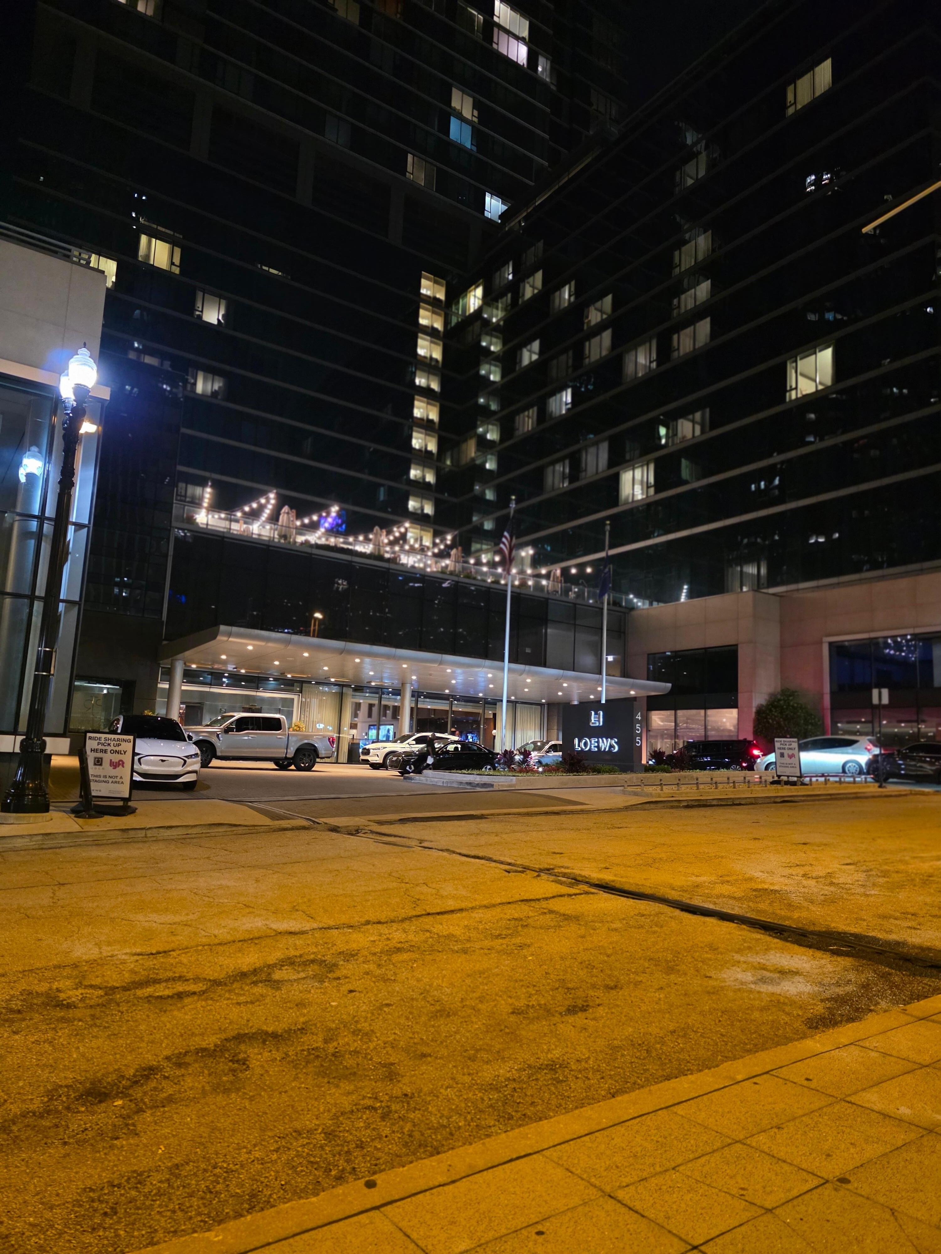 Night view of Loews