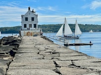 A definite stop - Rockland Breakwater Lighthouse.