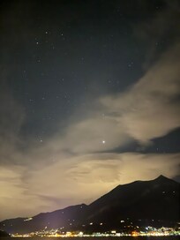 Night time from the patio