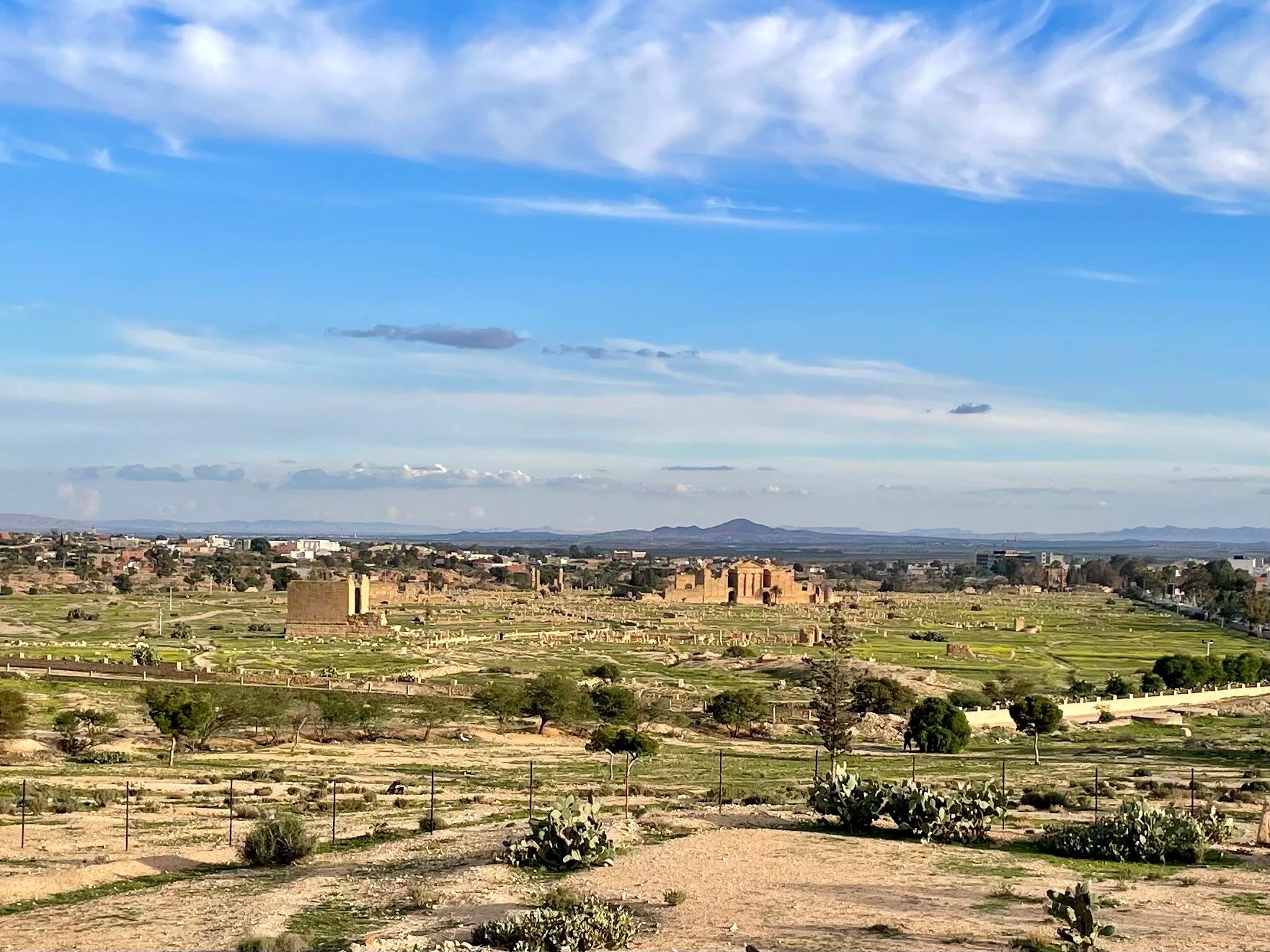 View of ruins from room