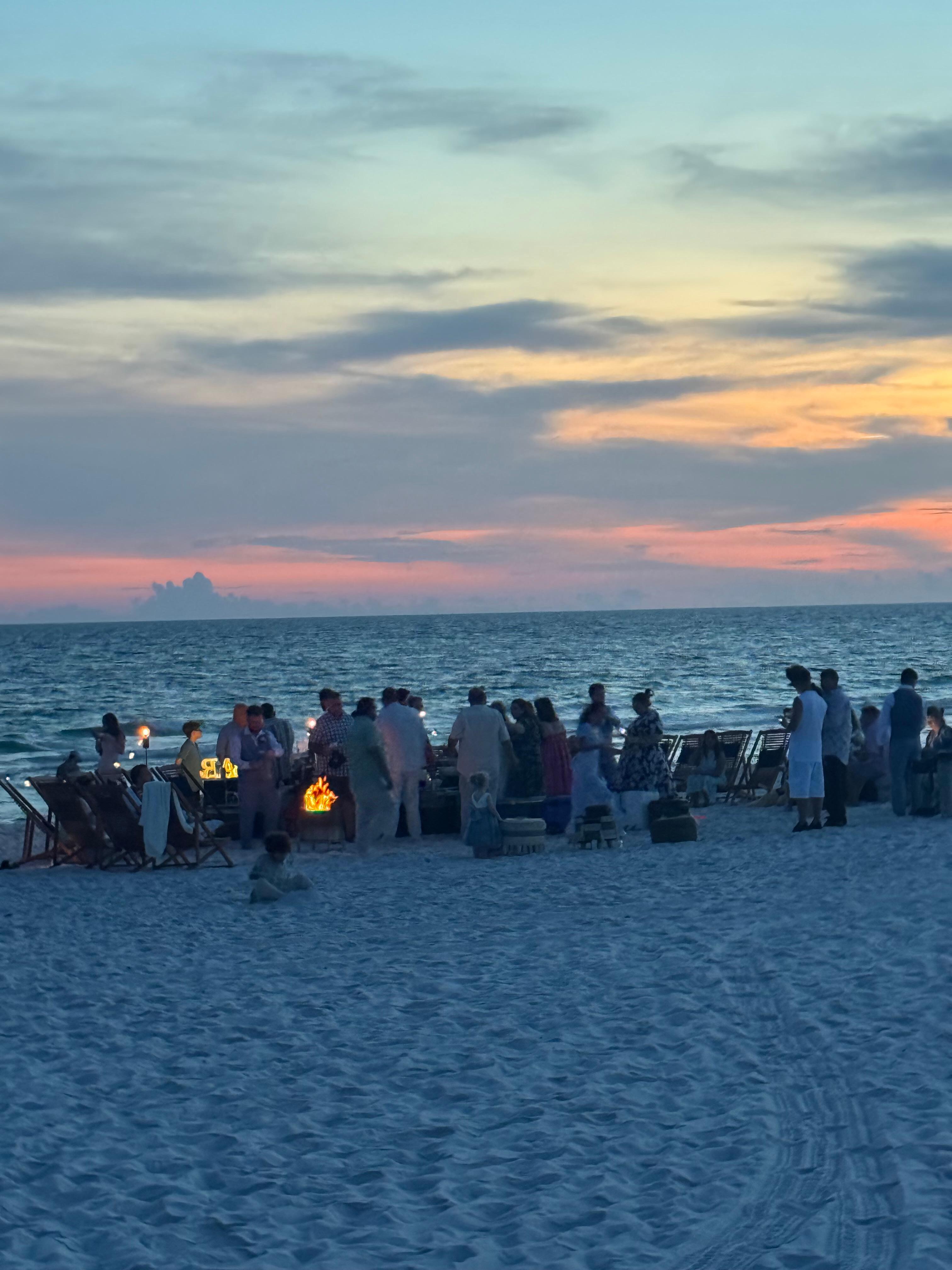 Bon fire at the beach 