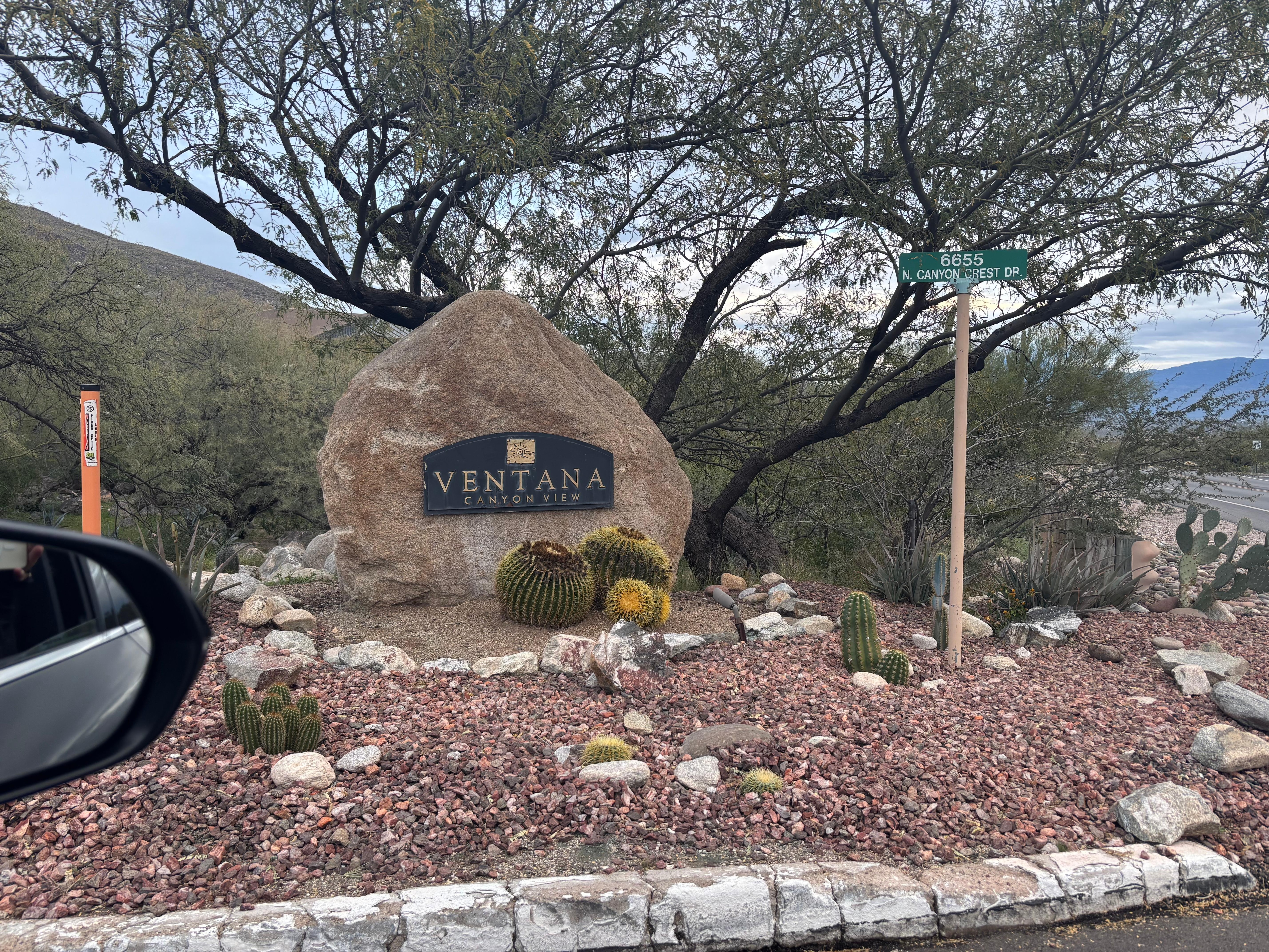 Entry to our development.