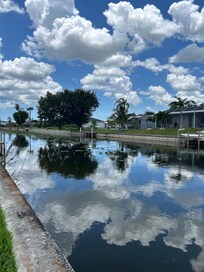 Canal behind home