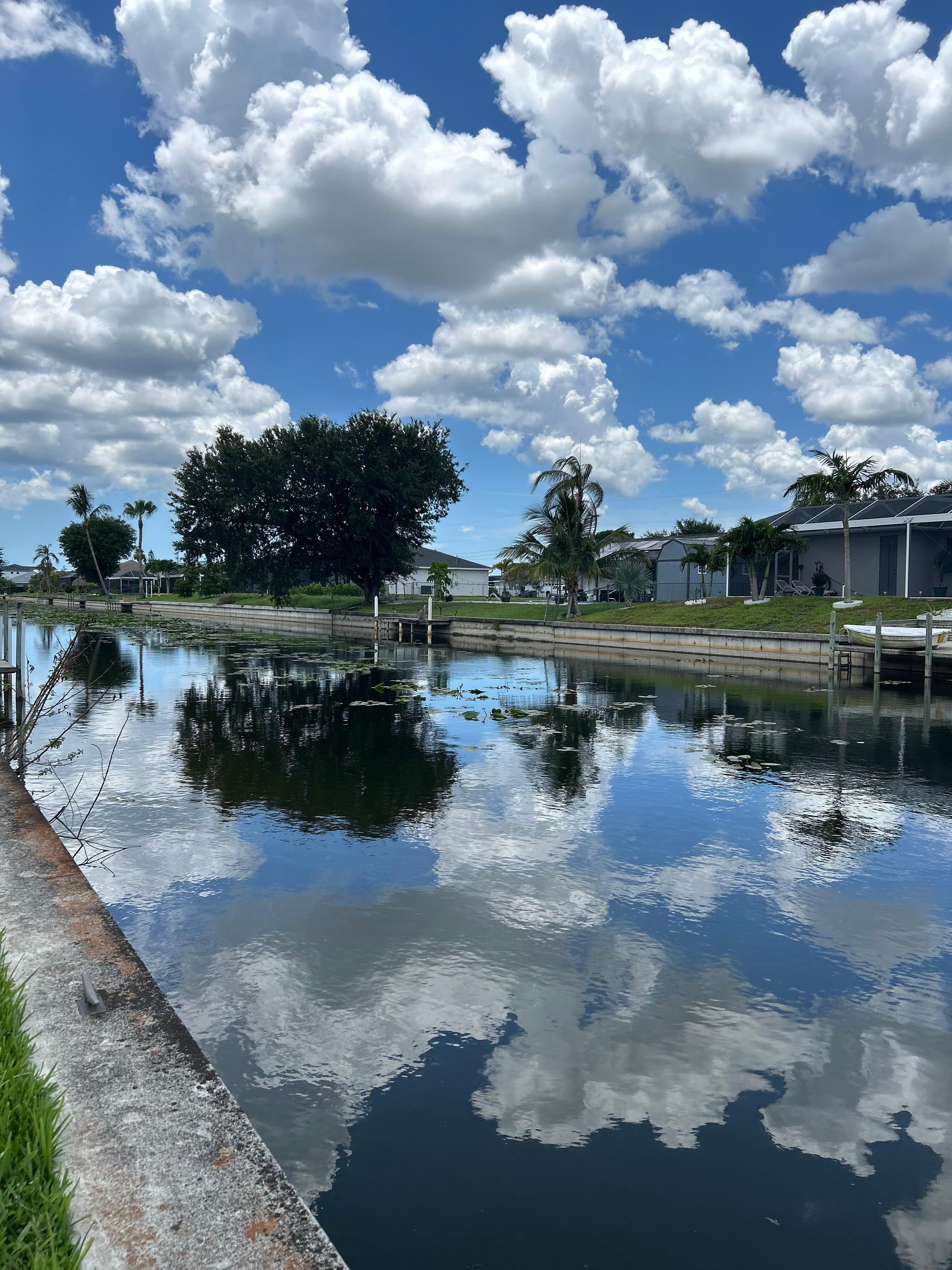 Canal behind home