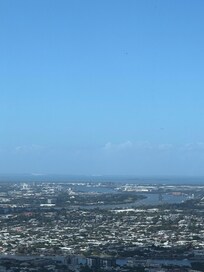 Could see as far as Moreton Island and Moreton Bay