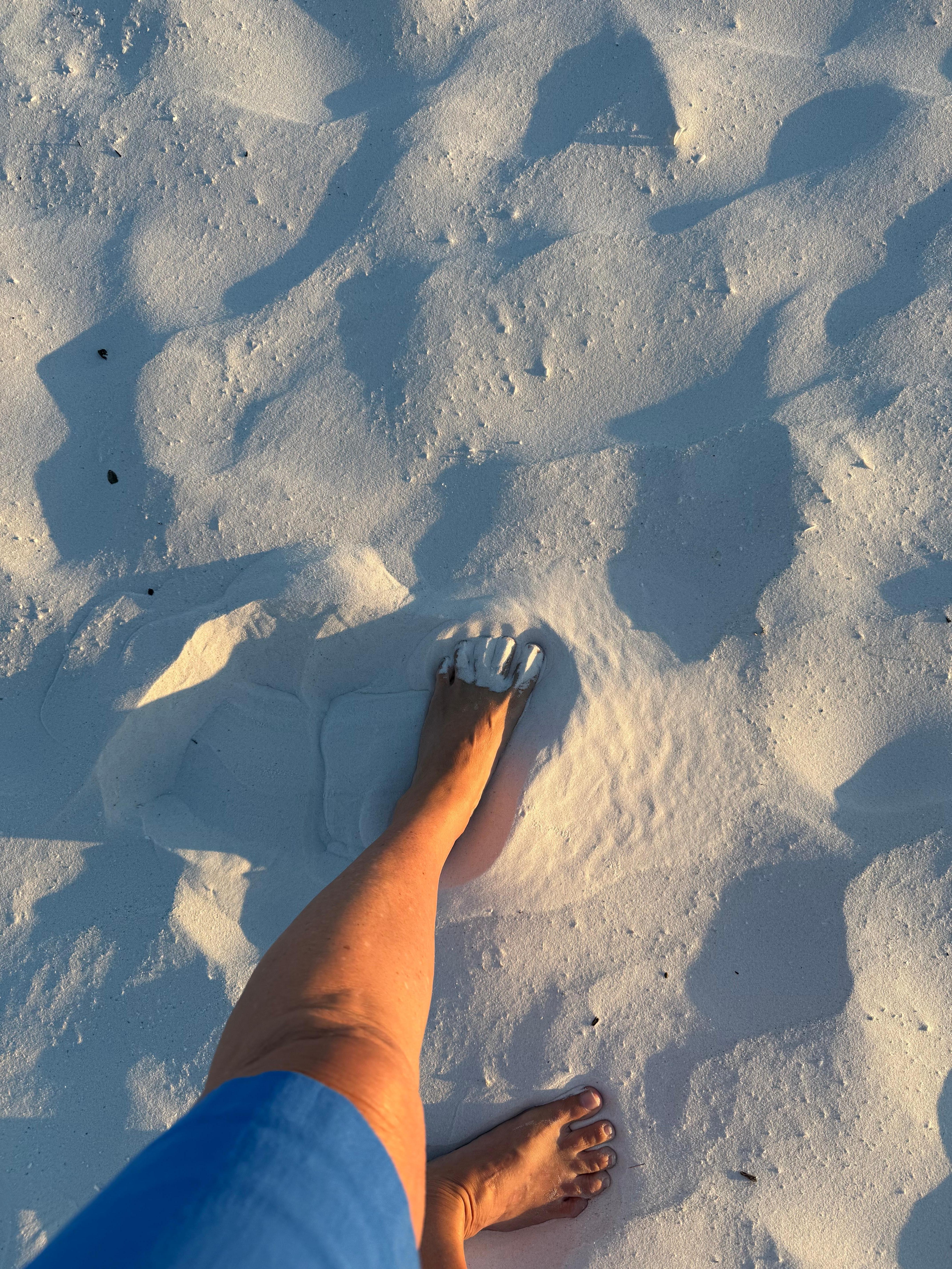 White as sugar cool sand