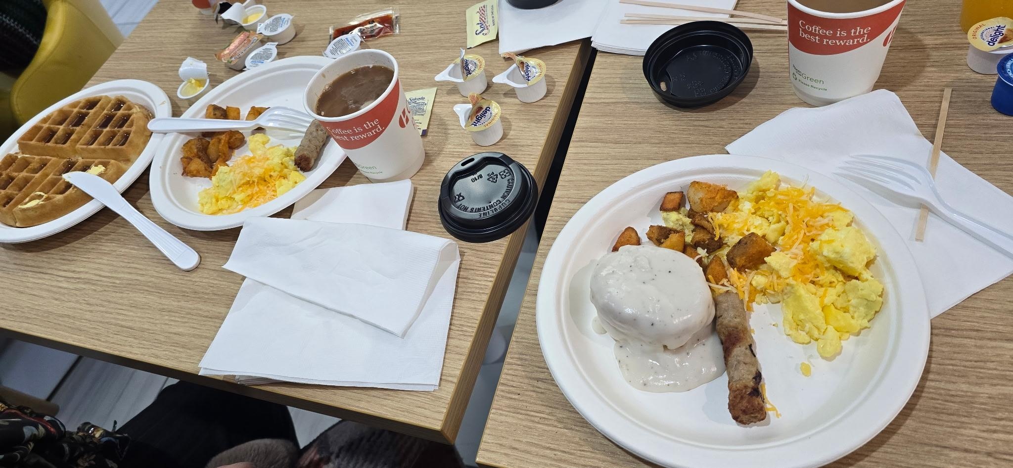 A picture of delicious breakfast.