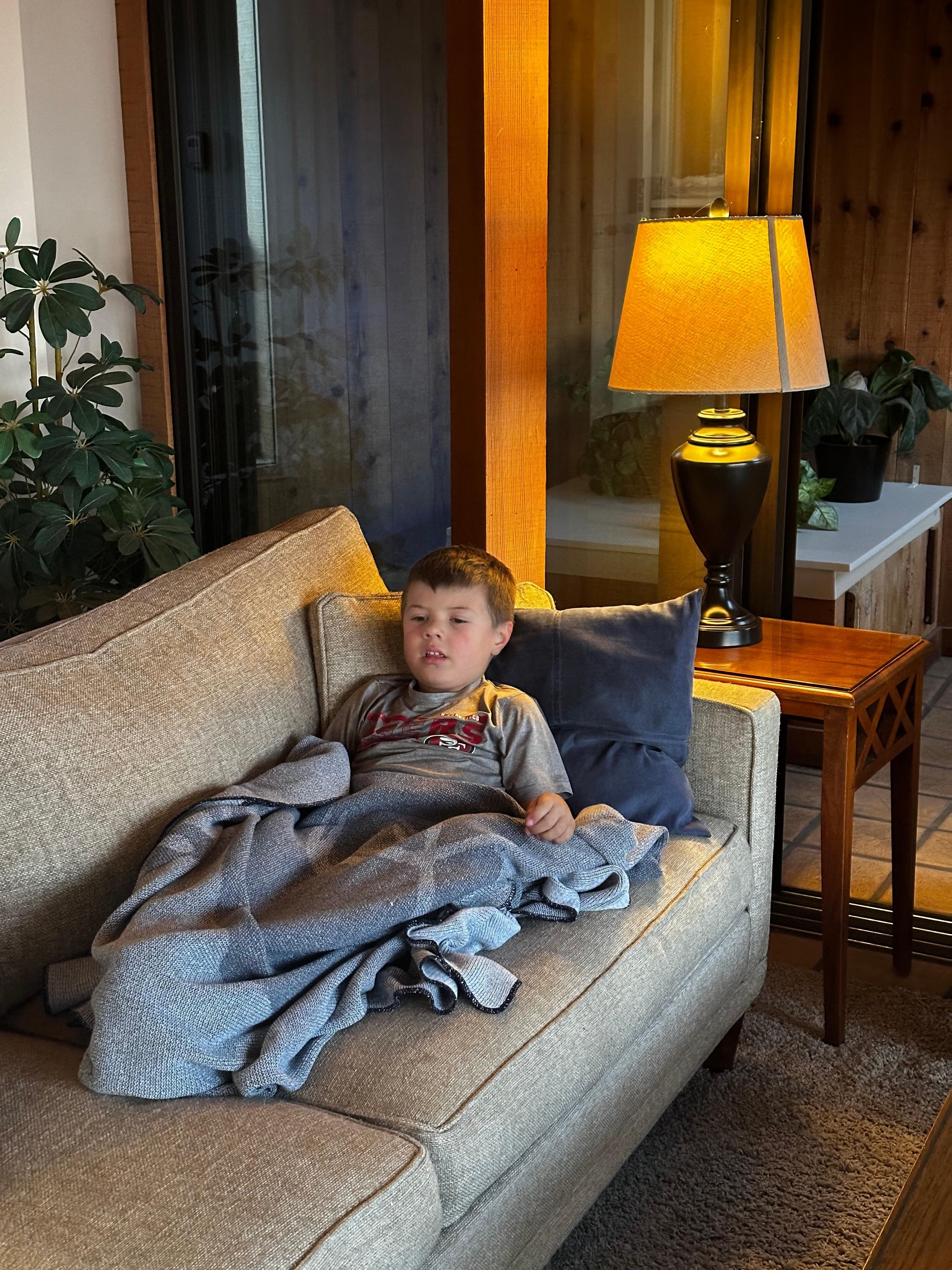 My little buddy relaxing!