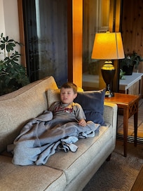 My little buddy relaxing!