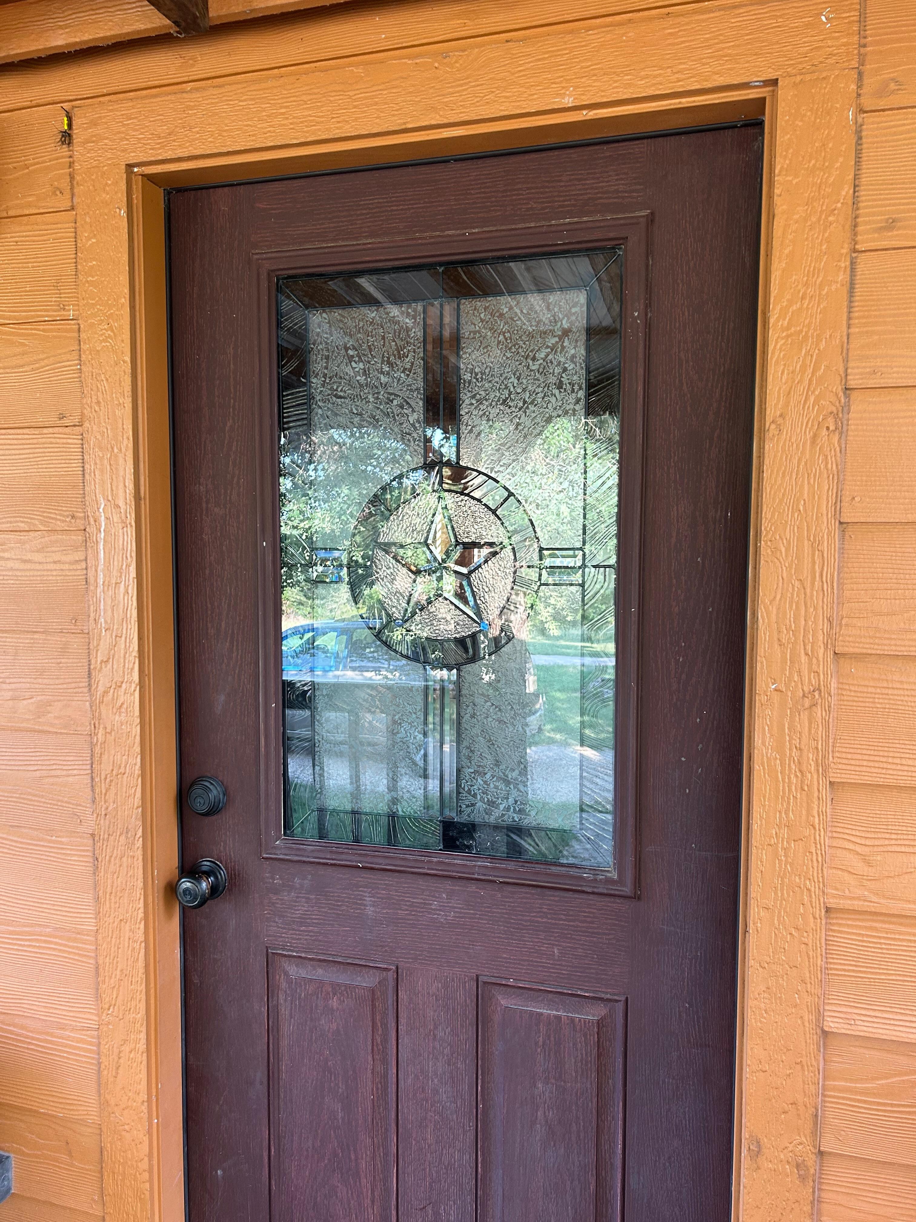 Front door of our cabin