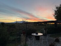 View of the Maiella from the garden