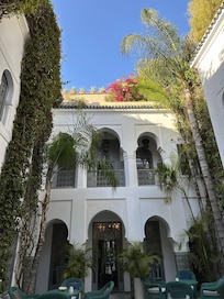 The courtyard garden at Riad Idra