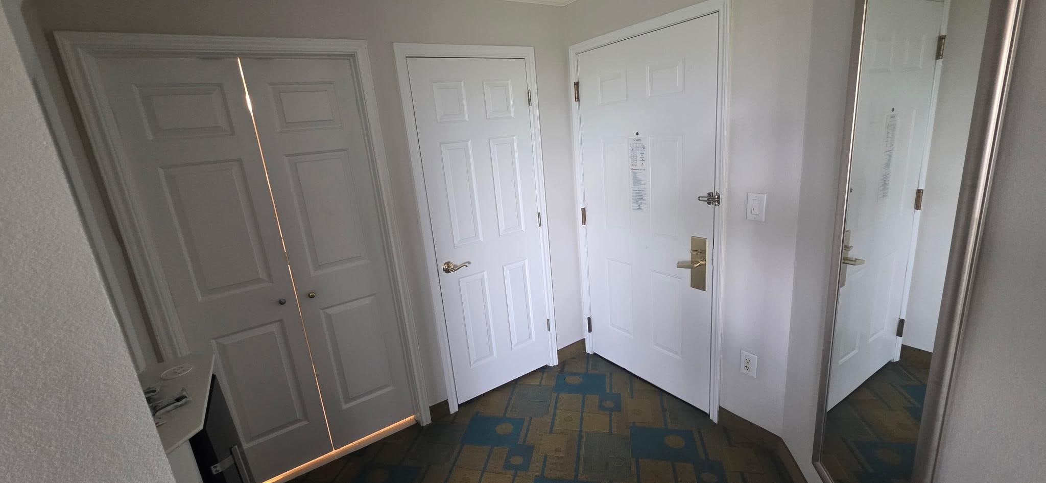 Doors for bathrooms and closet