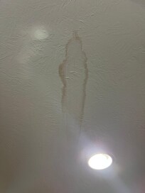 Water damage upon our arrival
