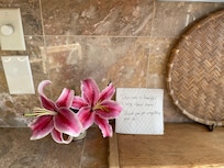 Our daughter wanting to thank the cleaning lady