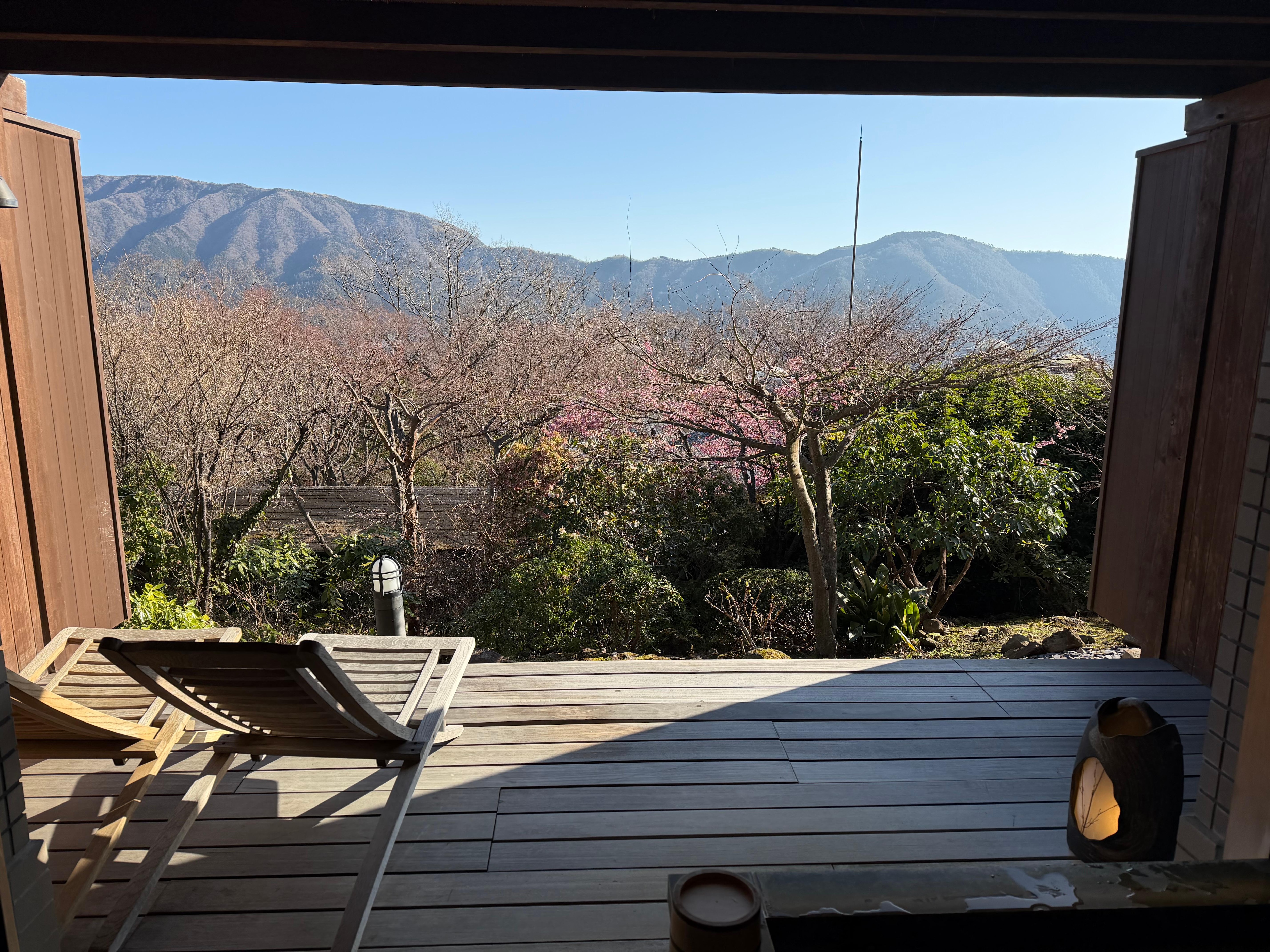 View from 1F room private onsen