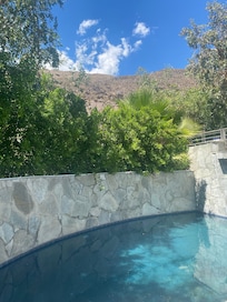 Pool view to mountain