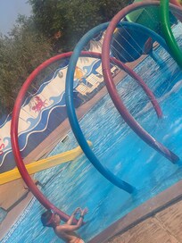 Childrens waterpark area - my two year old was able to stand and walk about