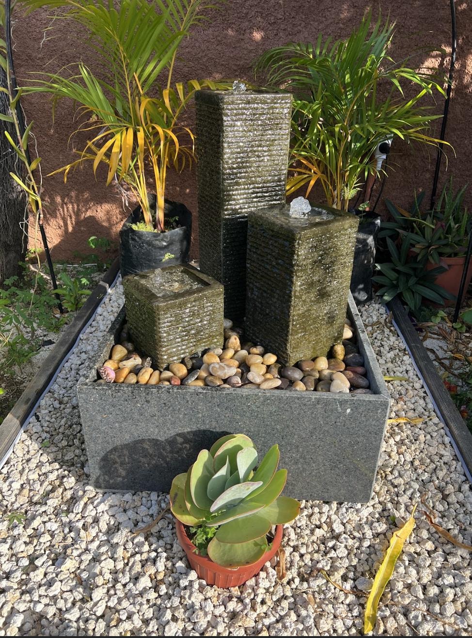 Scenic little waterfall that is peaceful sounding. 