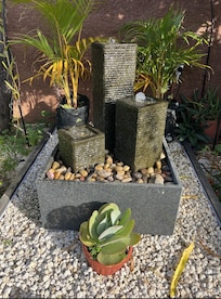 Scenic little waterfall that is peaceful sounding.