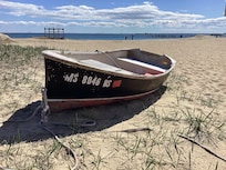 beached boat