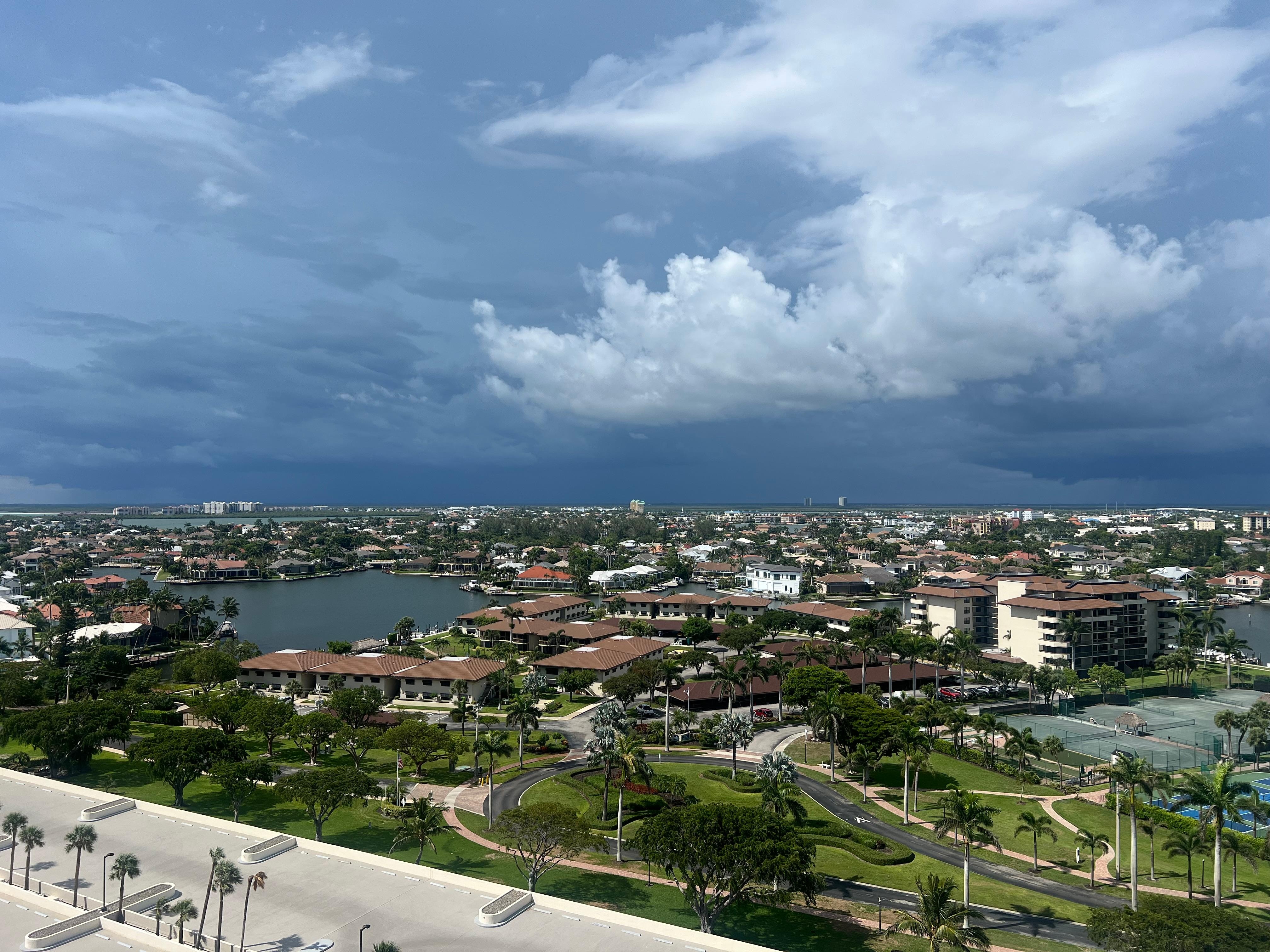 View from the front door. 