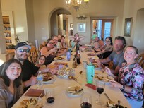 Thanksgiving in July. Due to an accident, we weren't able to have the family over last November.