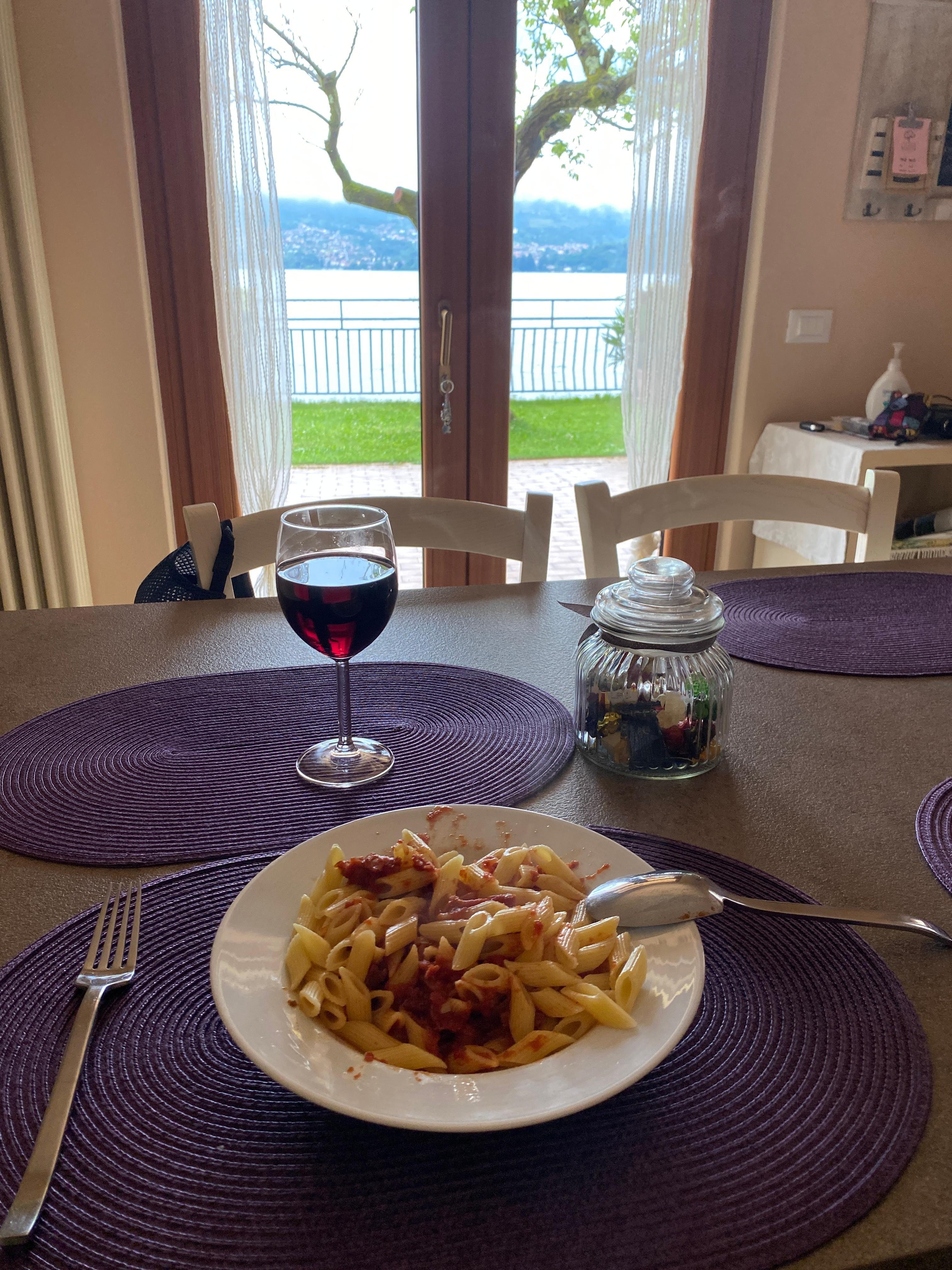 View from dining table