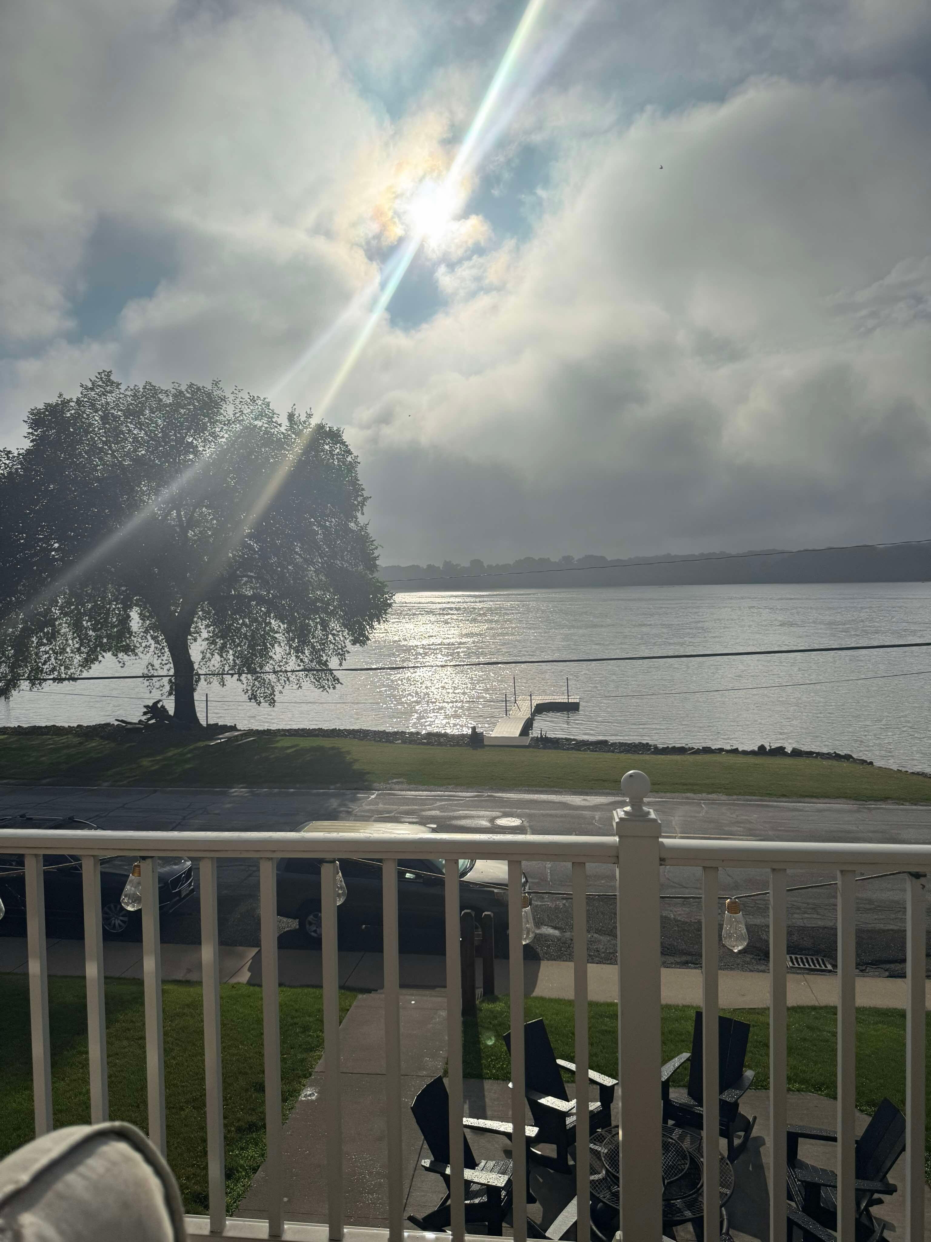 View from the top deck of the house. I painted here for hours. It was lovely and serene.